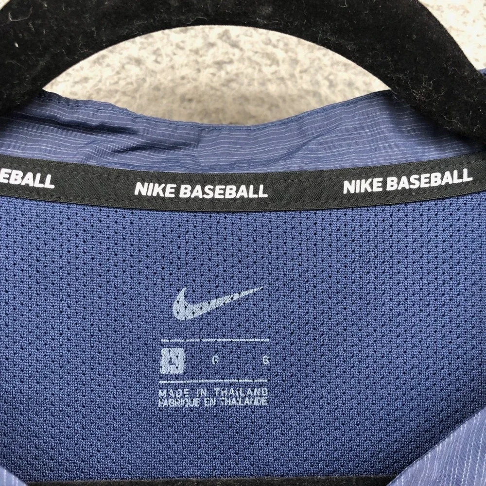 Nike Baseball Pullover Windbreaker Mens Large‎ Blue Activewear Outdoor Workout